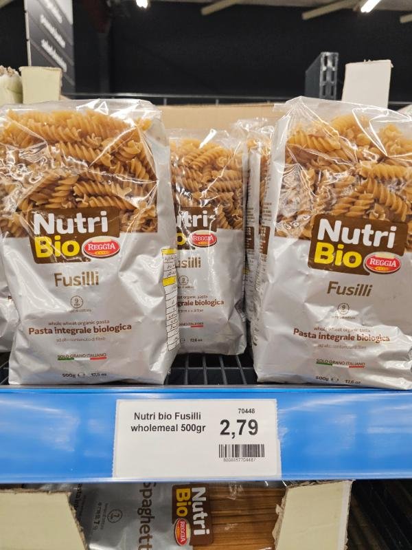 Nutri Bio Fusilli wholemeal