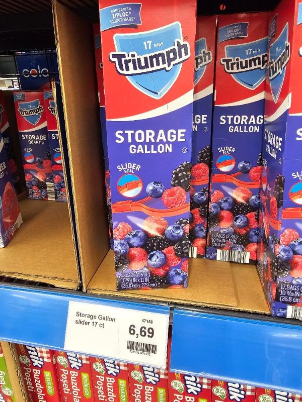 Triumph Storage Gallon Slider Seal Bags